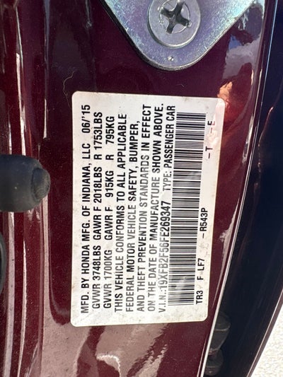 2015 Honda Civic LX