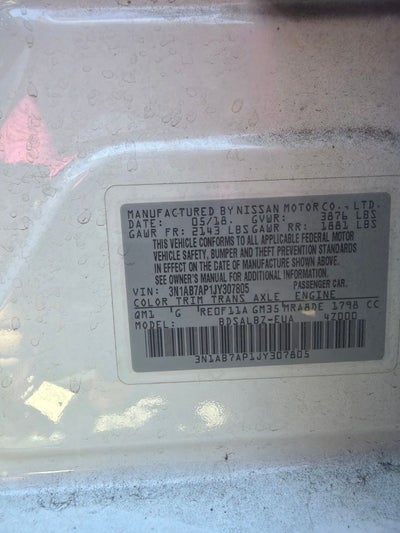 2018 Nissan Sentra S