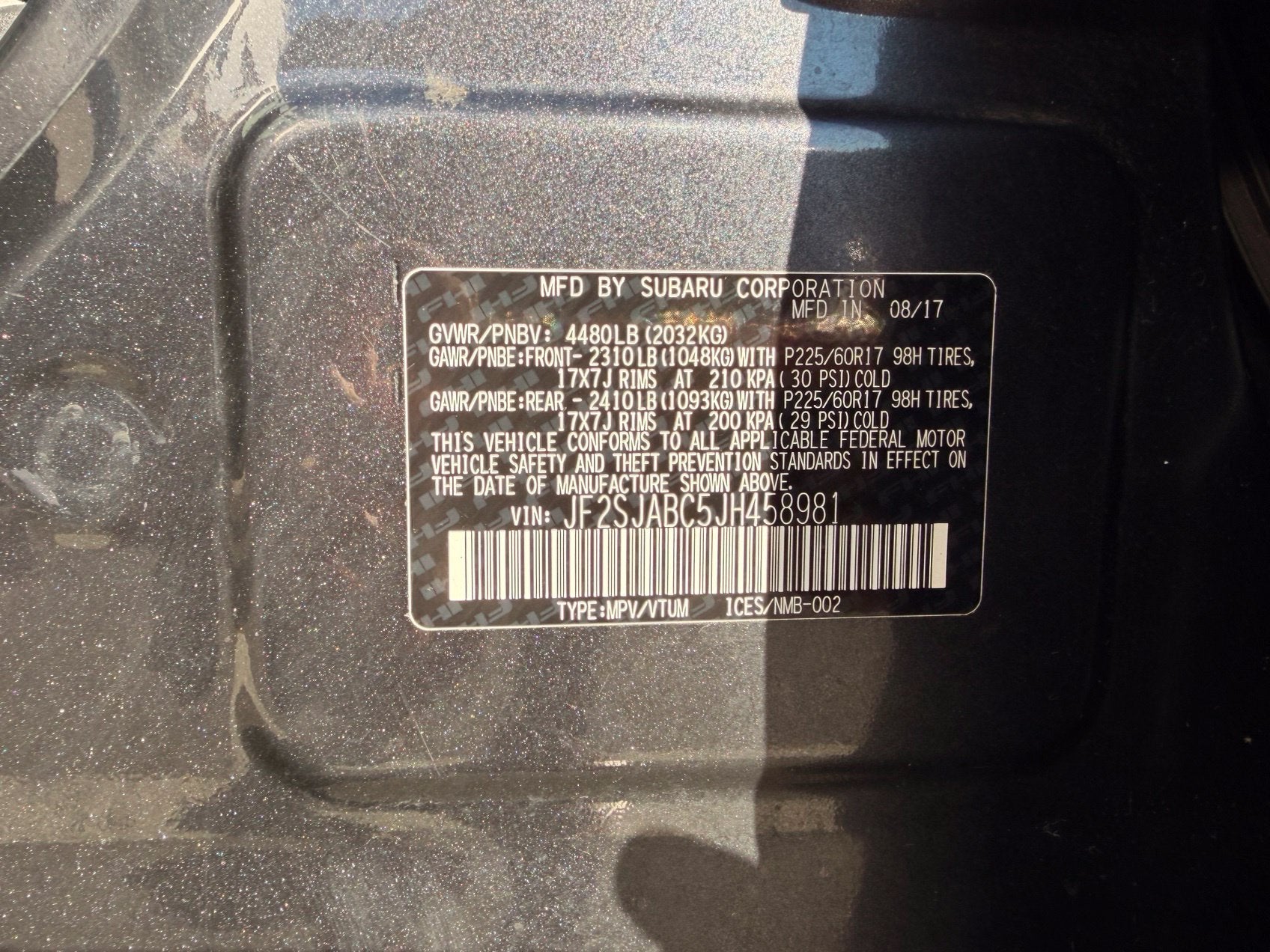 2018 Subaru Forester 2.5i